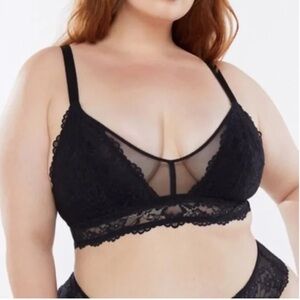 Savage x Fenty Lacey Bralette Black 1x